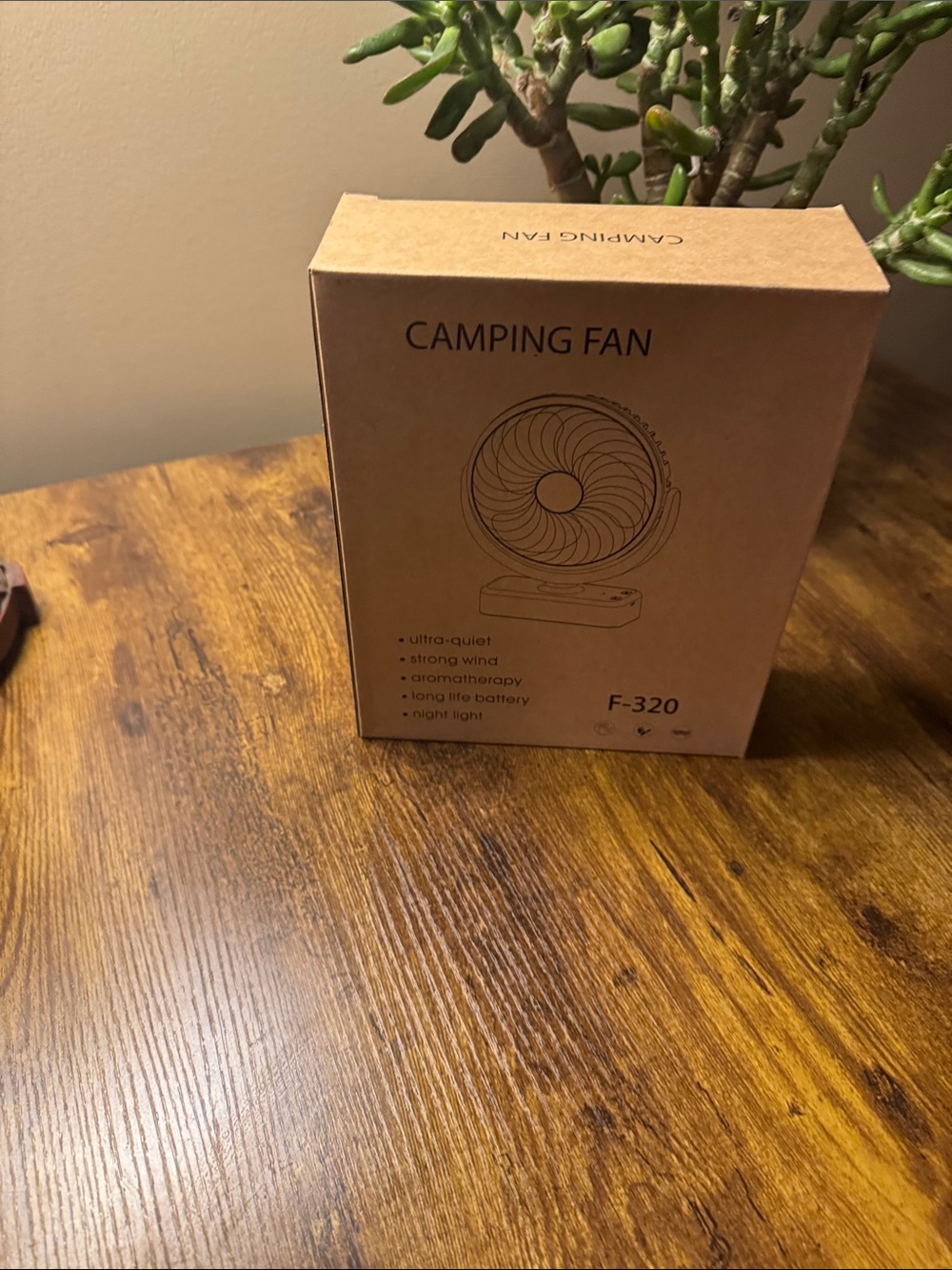 Rechargeable outdoor fan. For camping etc